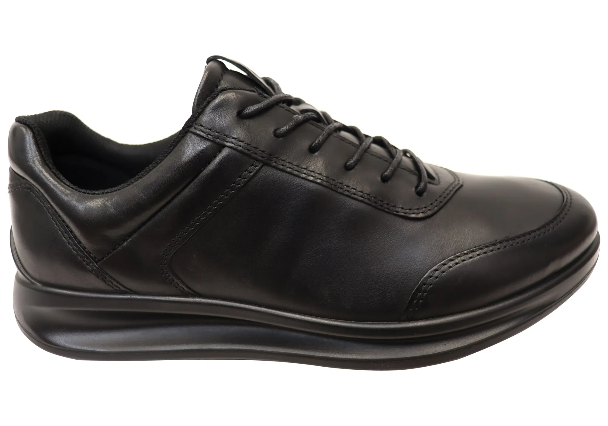 ECCO Mens Comfortable Leather Aquet Sneakers Shoes mud proof Active Day