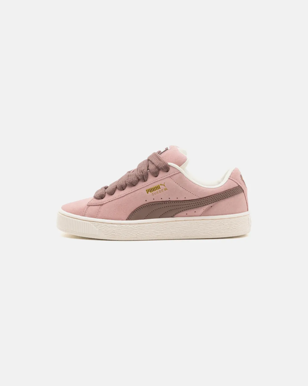 Wardrobe Base Comfortable Puma Suede XL Women's Future Pink Warm White Sneakers