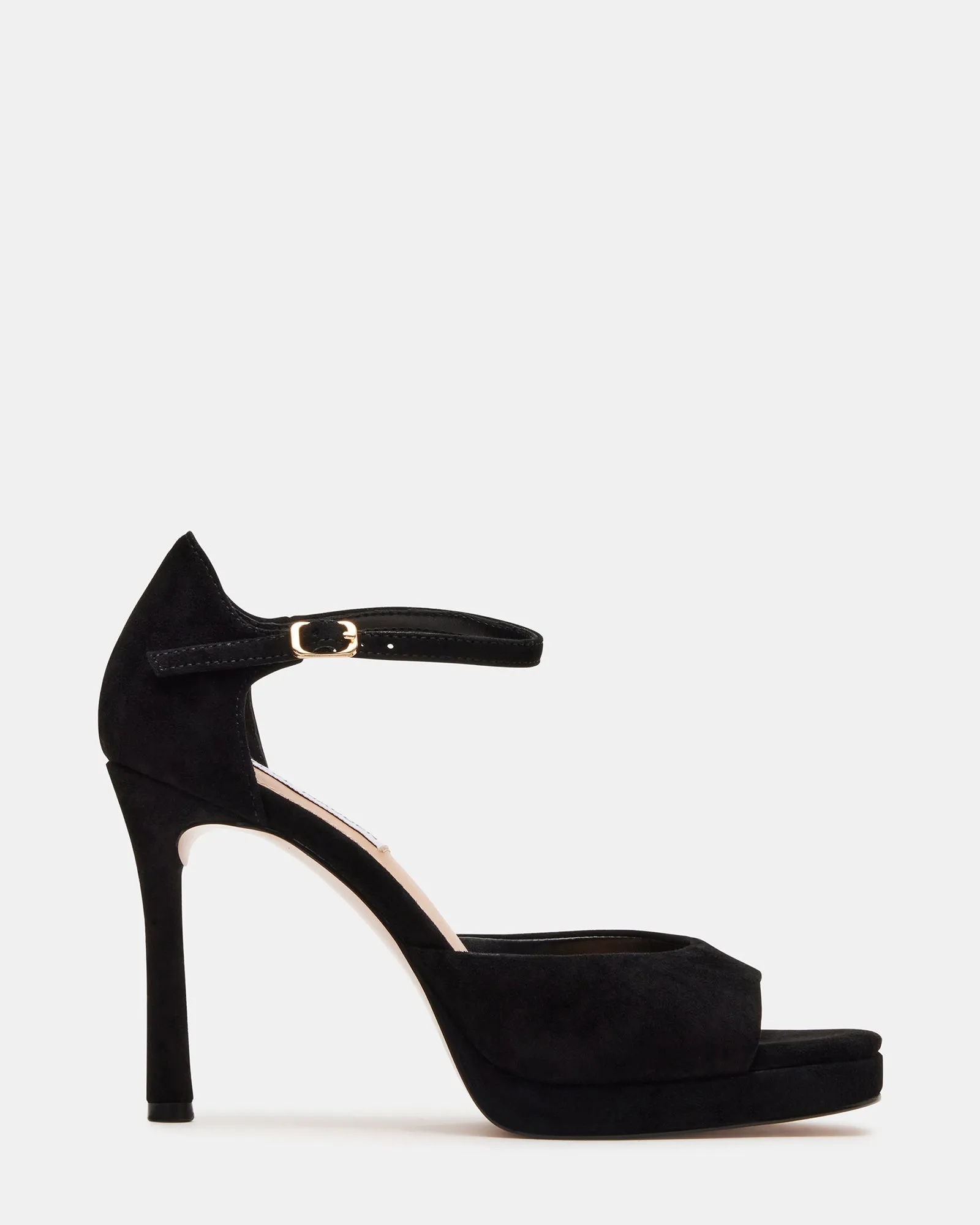 Statement Heels Luxury Heels for Office ESTER BLACK SUEDE