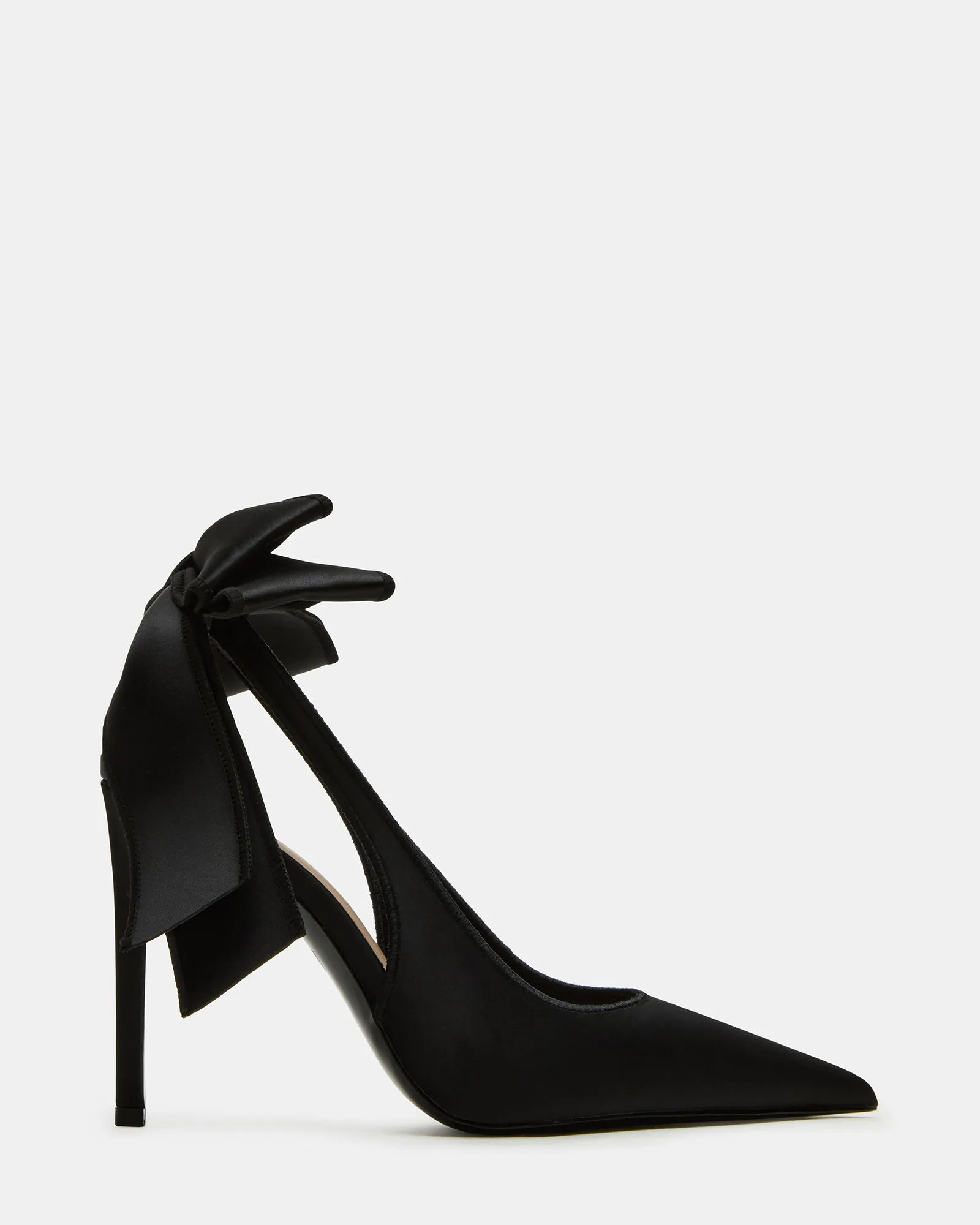 Leather Heeled Sandals TEACUP BLACK SATIN