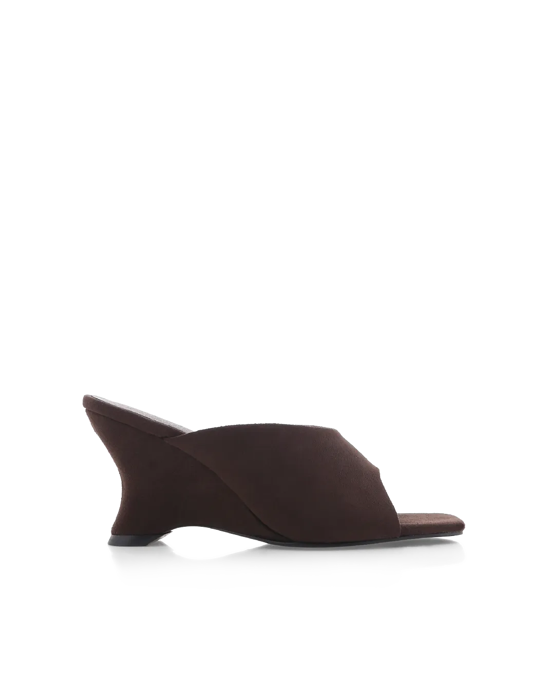 ISELLE - DARK CACAO SUEDE Summer Sandals Leather Heeled Sandals