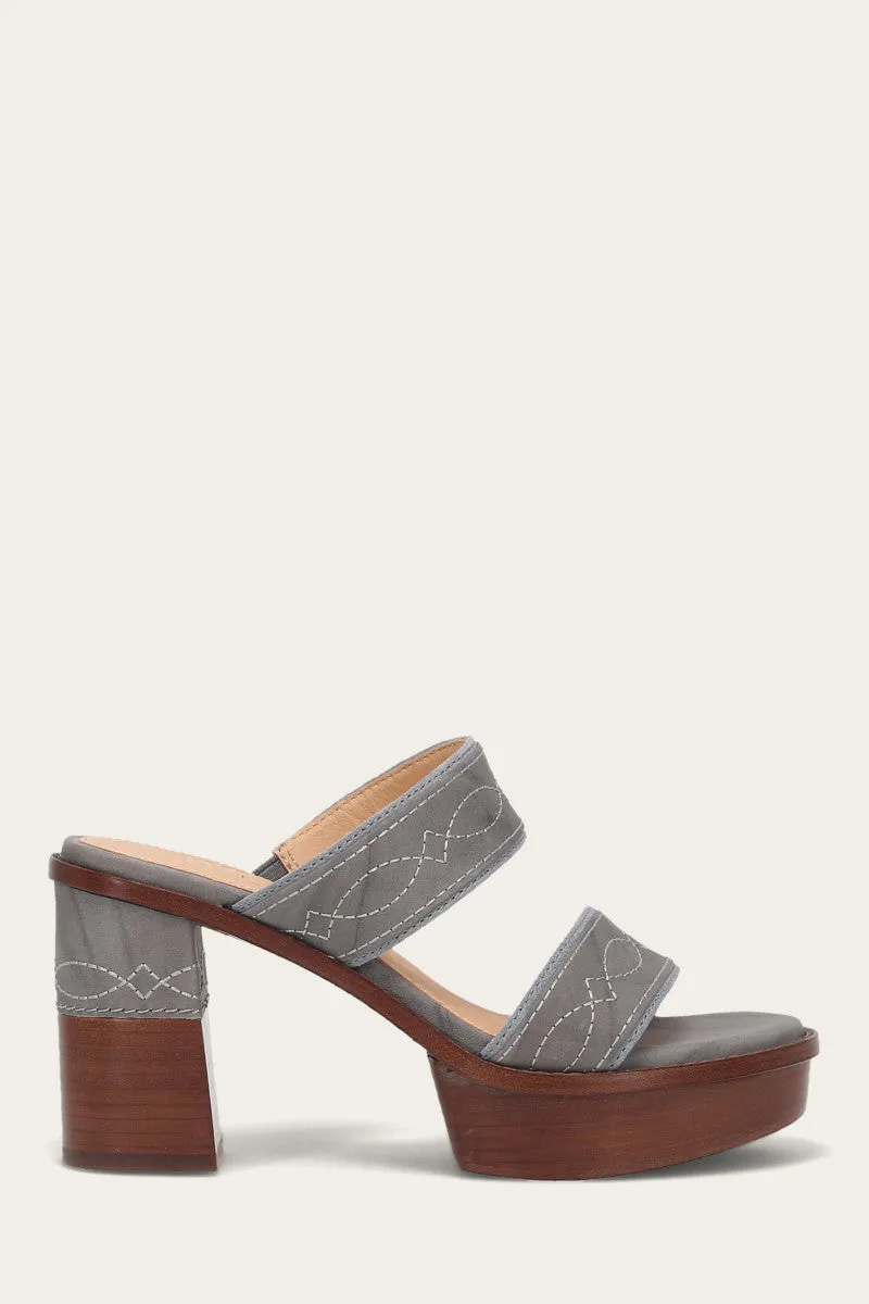 Dual Tone Pipa Woodstock 2 Band Platform Sandal