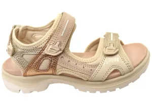 Red Glow ECCO Womens Offroad Comfort Adjustable Sandals
