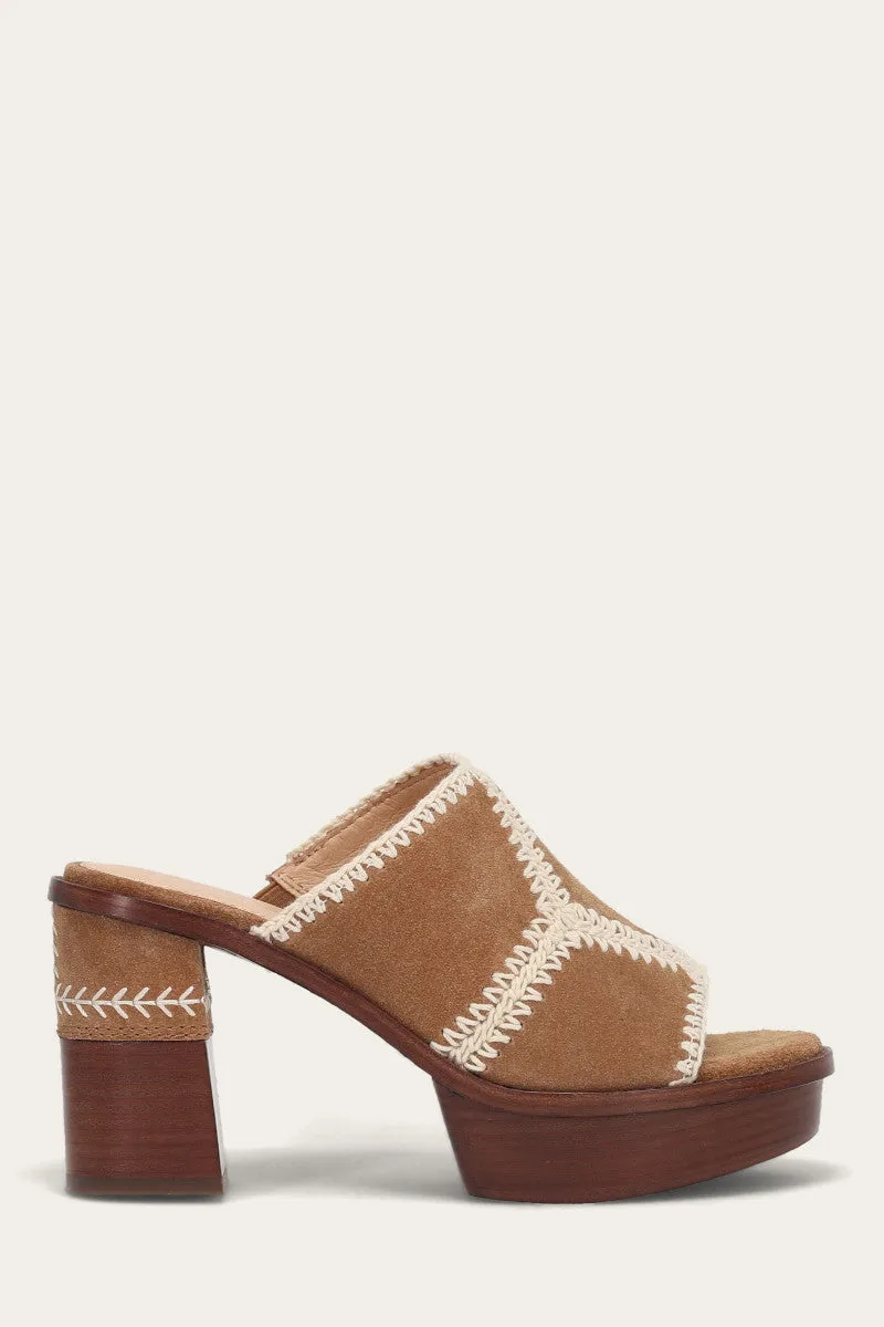 Autumn Cool Modern Bold Pipa Crochet Platform Sandal