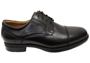 Florsheim Mens Fairfield Cap Toe Derby EEE Wide Leather Dress Shoes Track Run Energy Rise