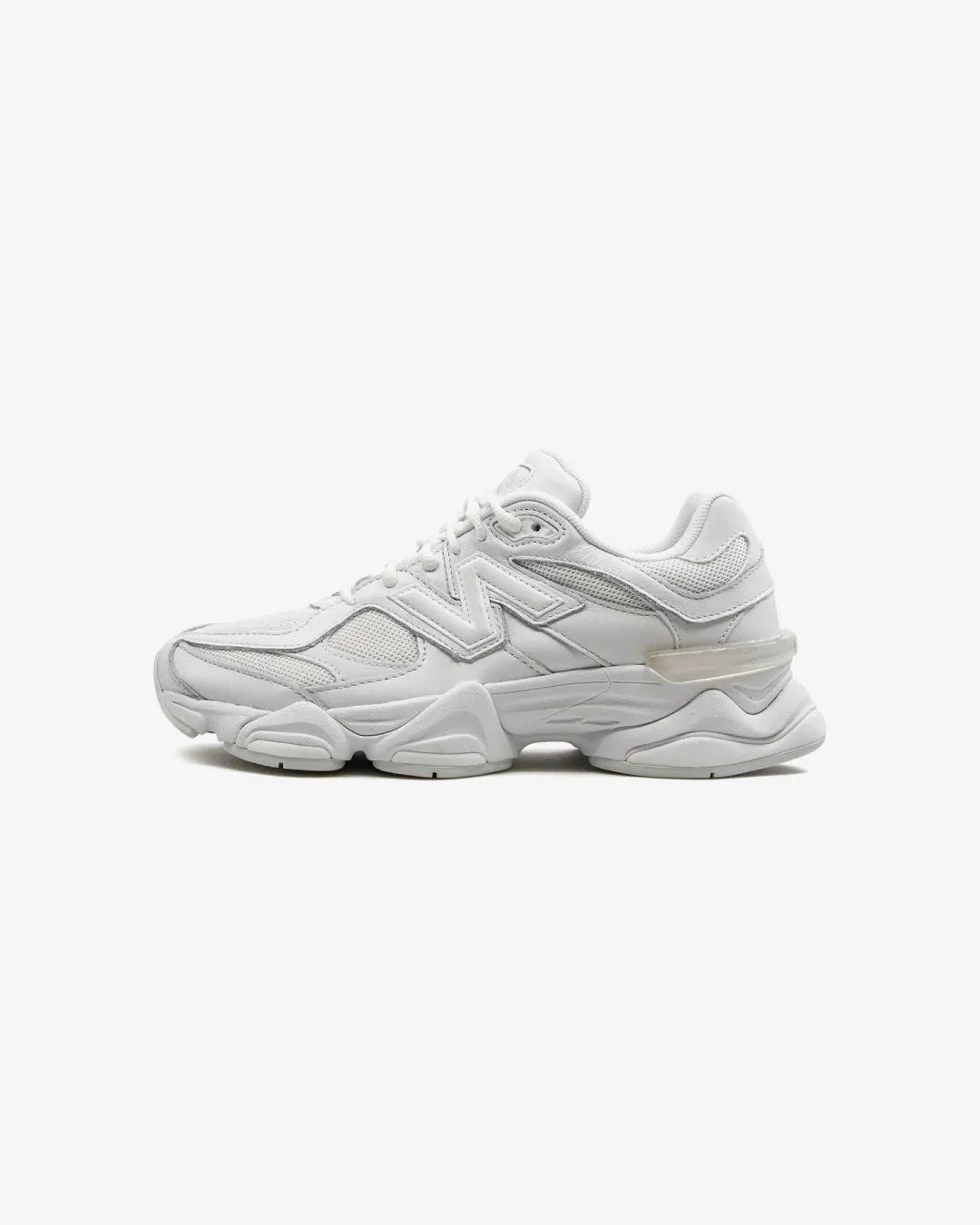 fluid - motion New Balance 9060 Leather-Trimmed Sneakers