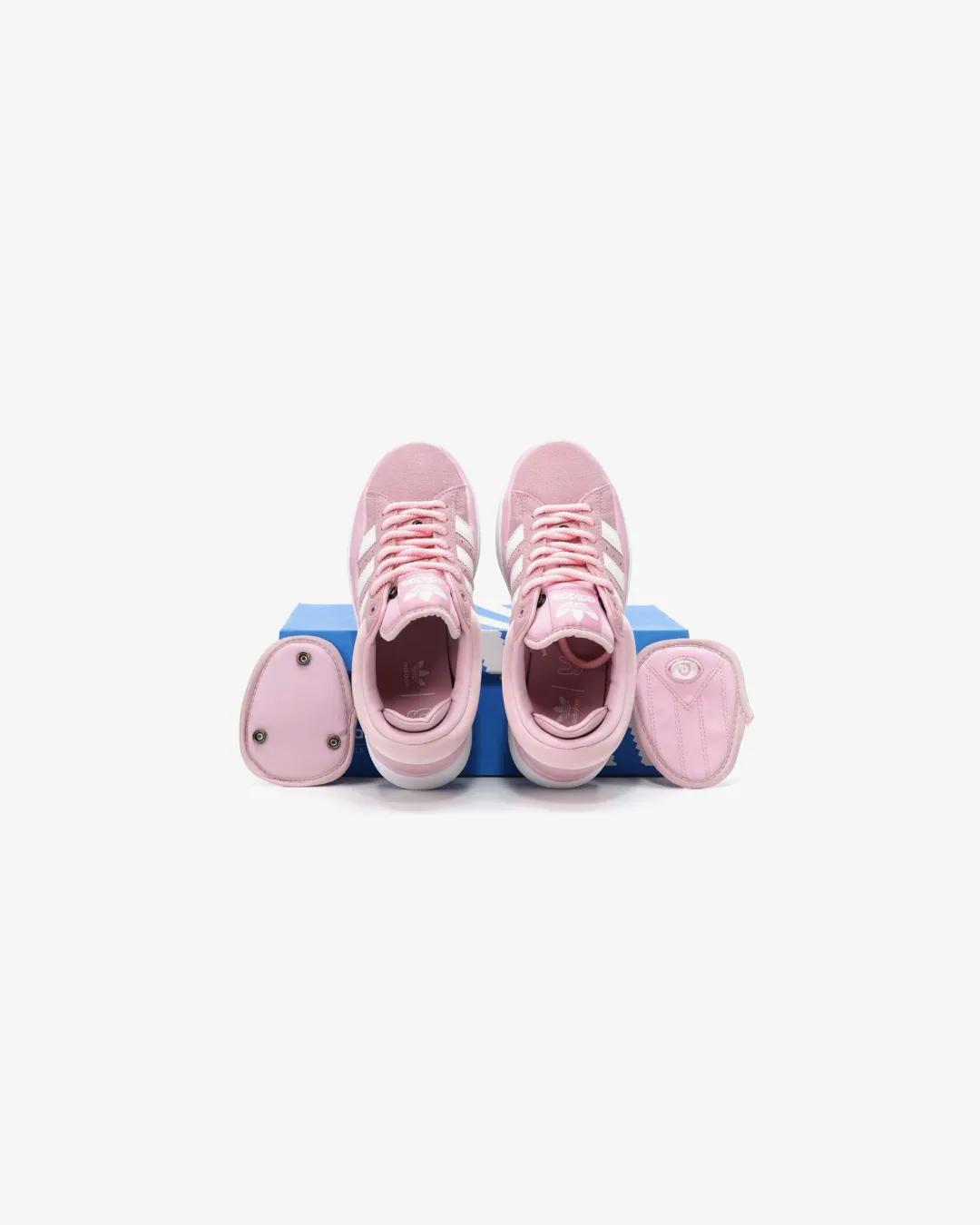 Adidas Campus X Bad Bunny Pink White Sneakers Gloss Mood