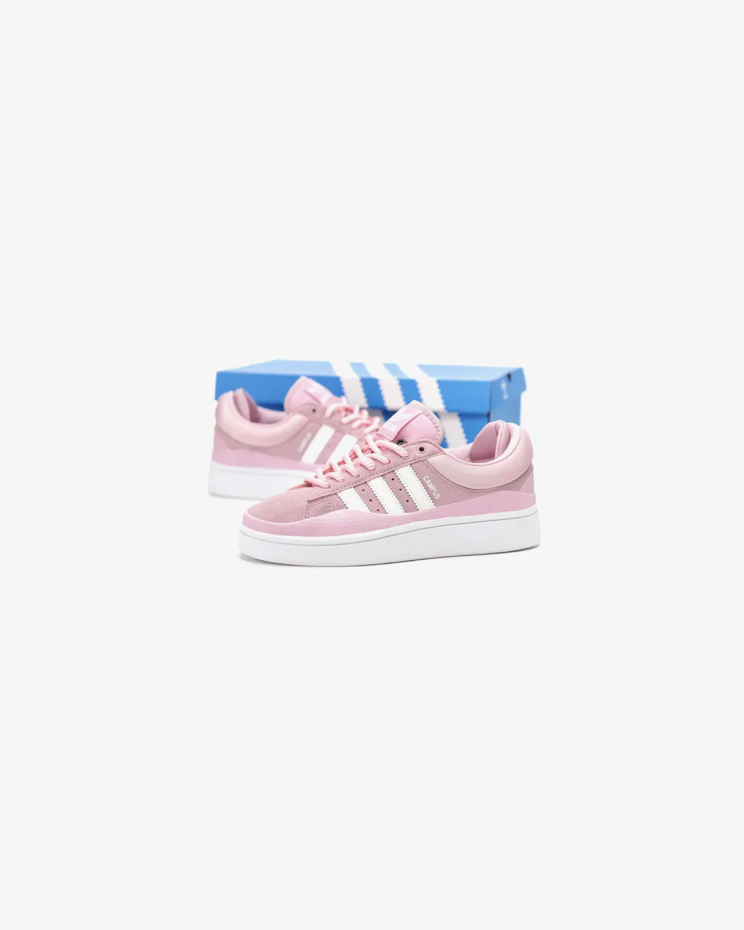 advanced runner shoes Adidas Campus X Bad Bunny Pink White Sneakers
