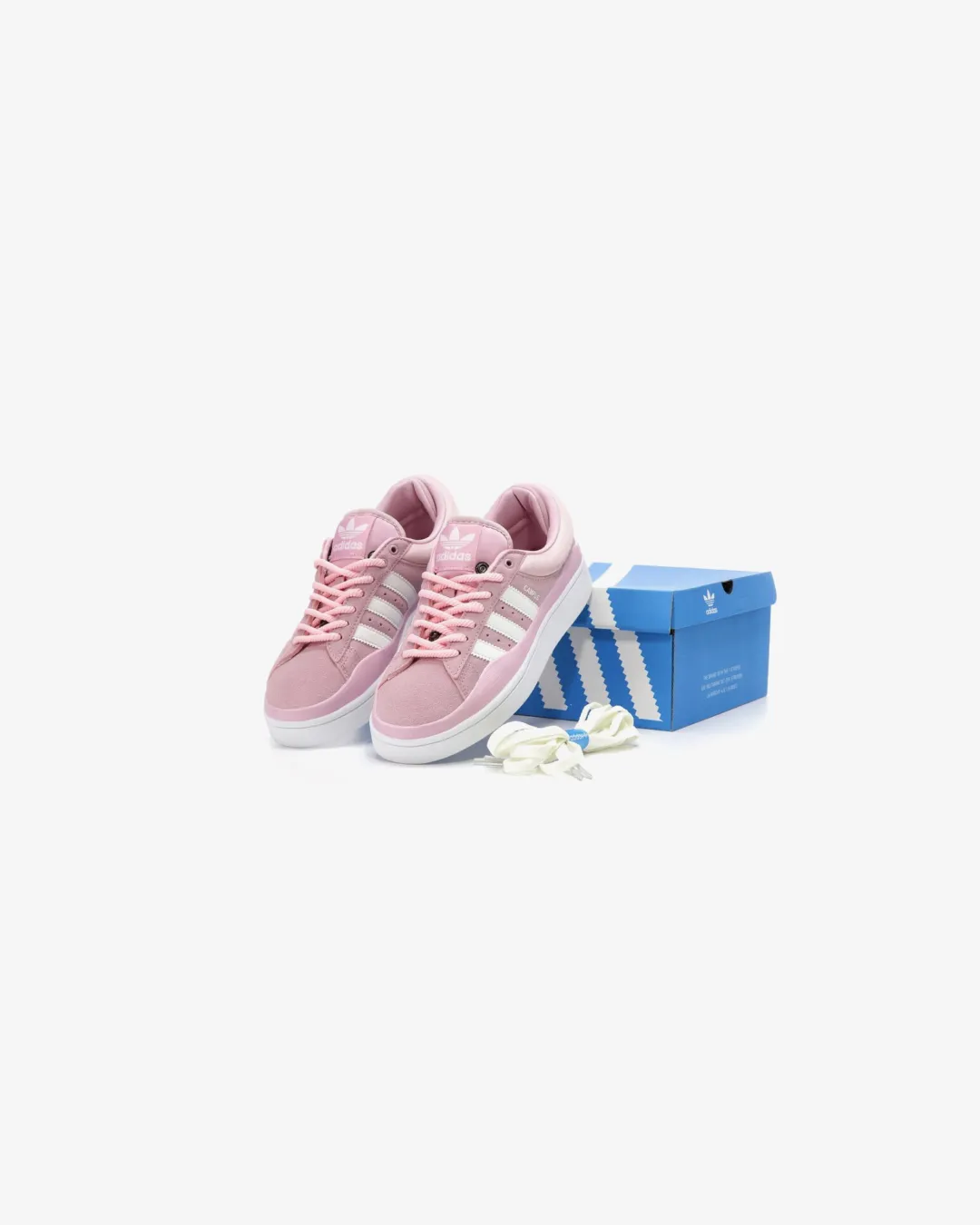 Adidas Campus X Bad Bunny Pink White Sneakers ankle sock High Durability