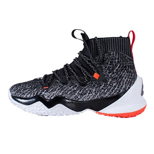 Peak Men Basketball Shoes High-Top Sneakers Actual Combat Black EW01161A Instant Fit Sandals
