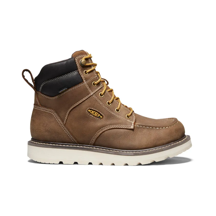 synthetic material Men's Cincinnati 6" Waterproof Boot (Soft Toe)  |  Belgian/Sandshell