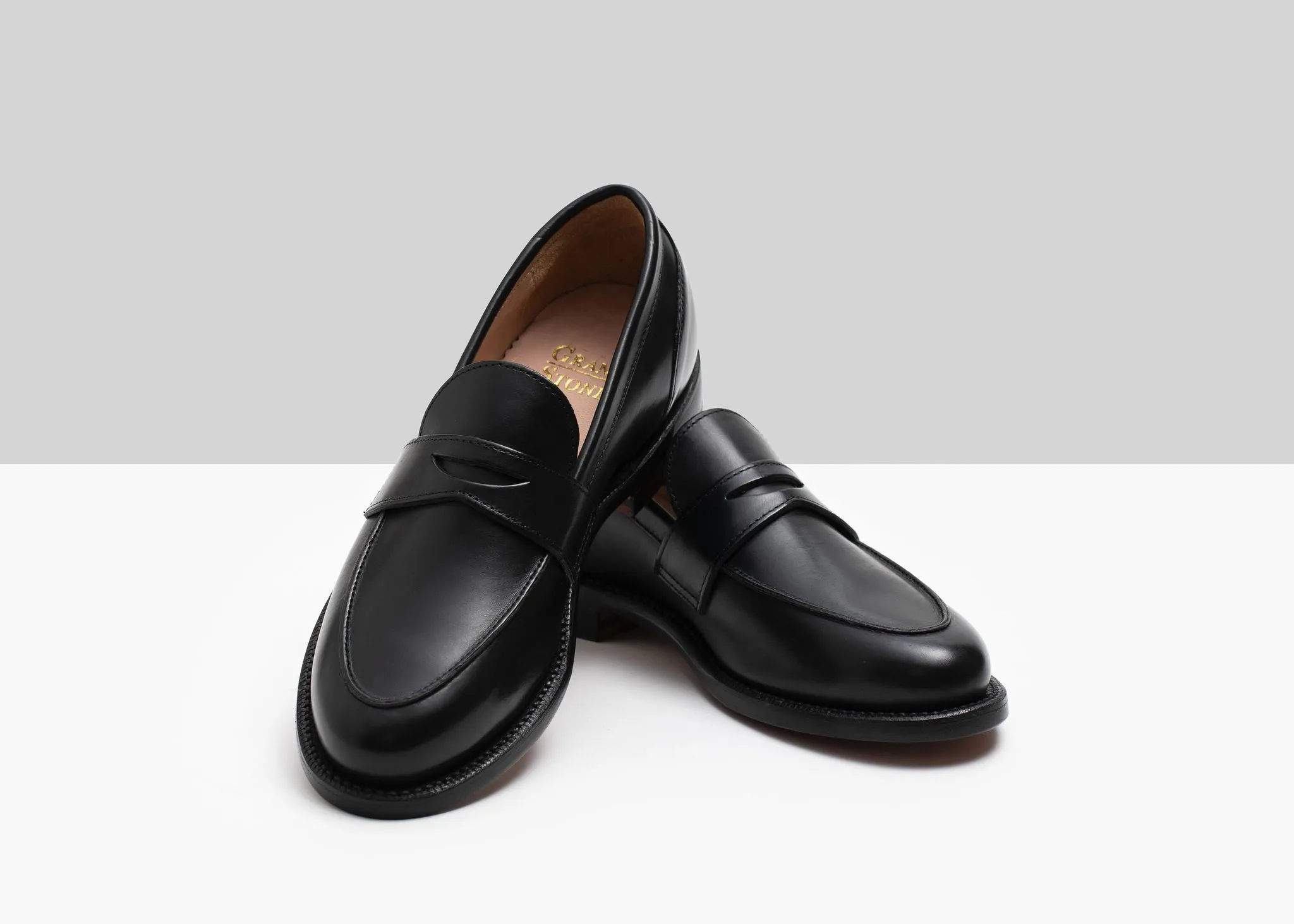 Clara Penny Loafer Black Calf Street Roam