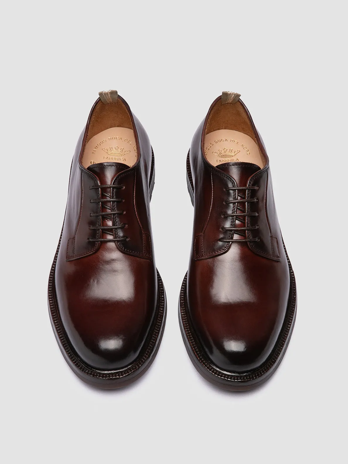 Active Lifestyle ASTON FLEXI 001 - Burgundy Leather Derby Shoes
