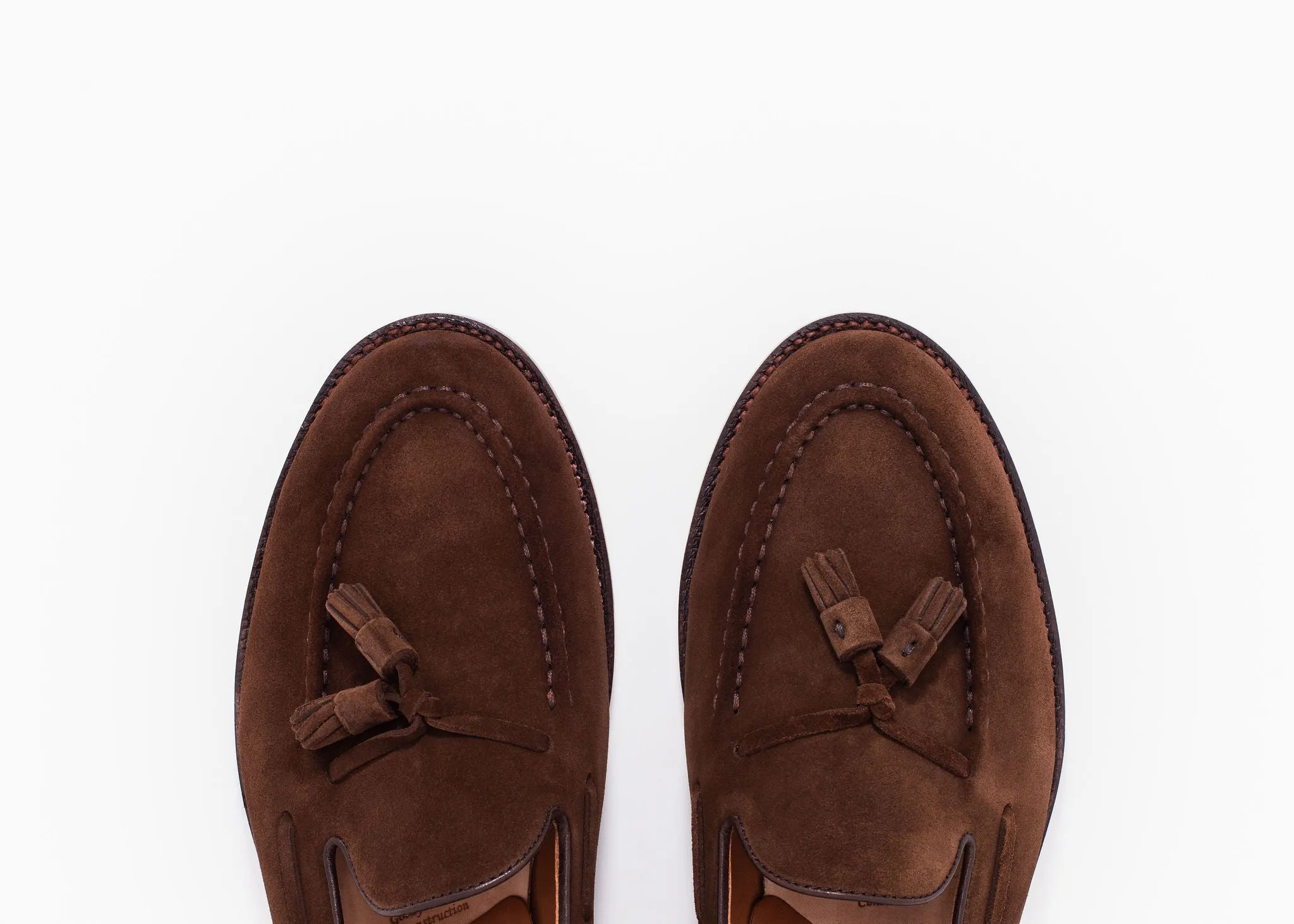 Safe Power Stylish Comfort Tassel Loafer Espresso Suede