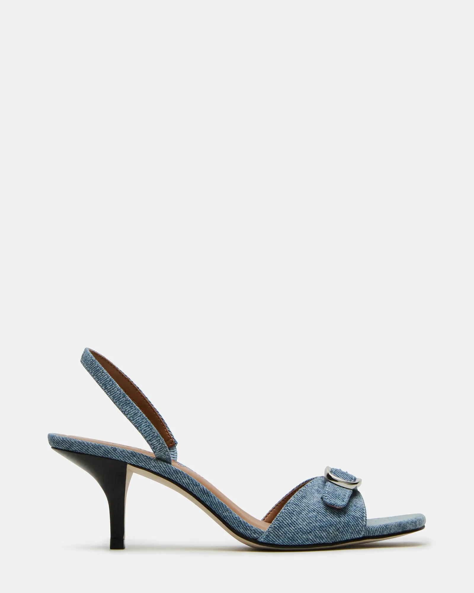 HENRIETTA DENIM FABRIC Red High Heels for Weddings