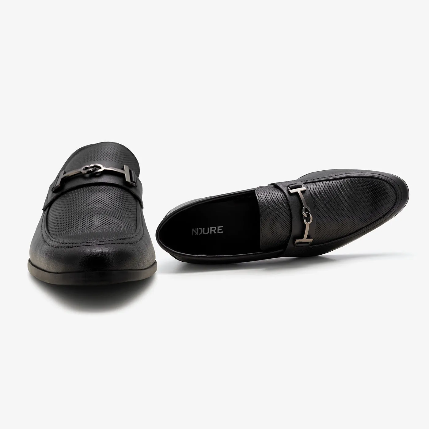 Men's Textured Oxfords Leather Tread Polished Walk