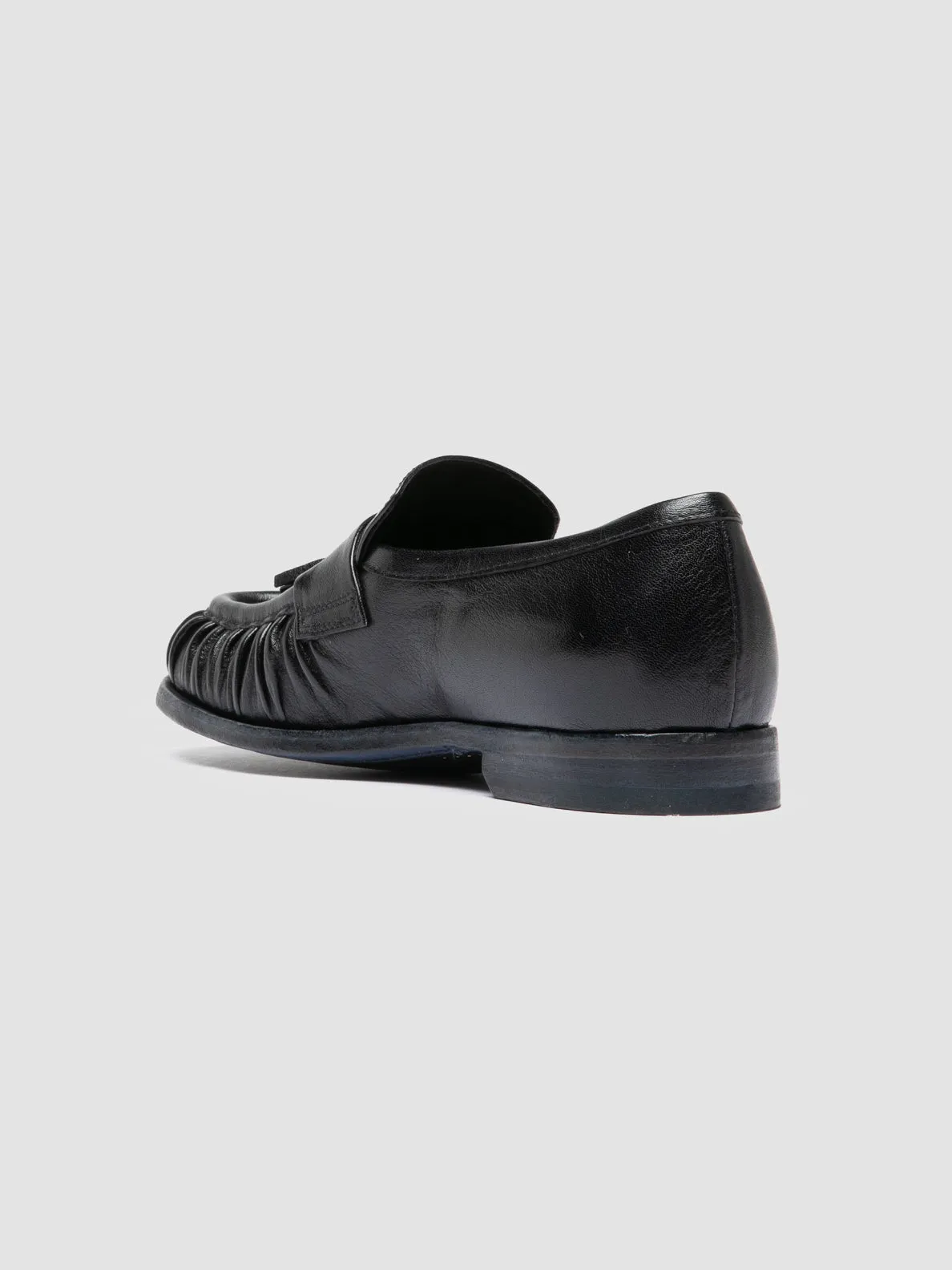 SOLITUDE 108 - Blue Leather Tassel Loafers Easy Fit Urban Day