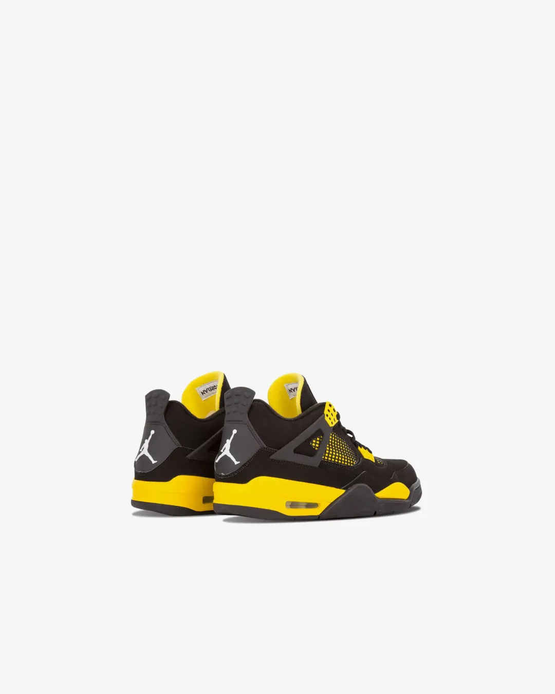 Air Jordan 4 Retro "Thunder" Sneakers running on track Comfort - enhanced