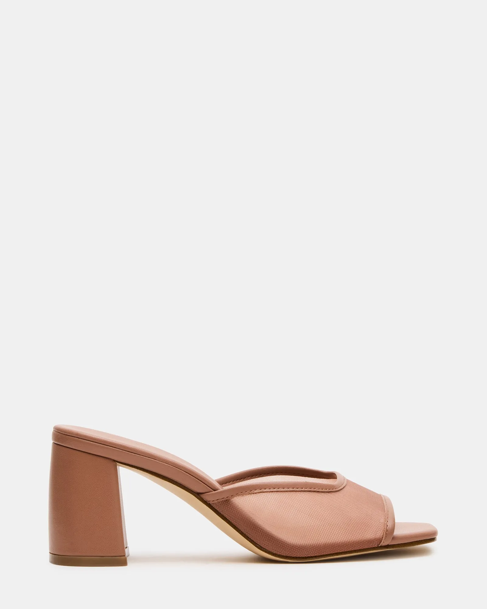 Leather Heeled Sandals Breathable Material MADAME MOCHA