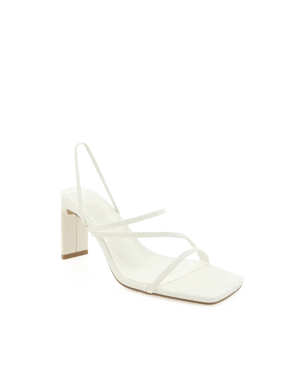 GENNA - WHITE Casual Office Heels Classic Wedding Heels