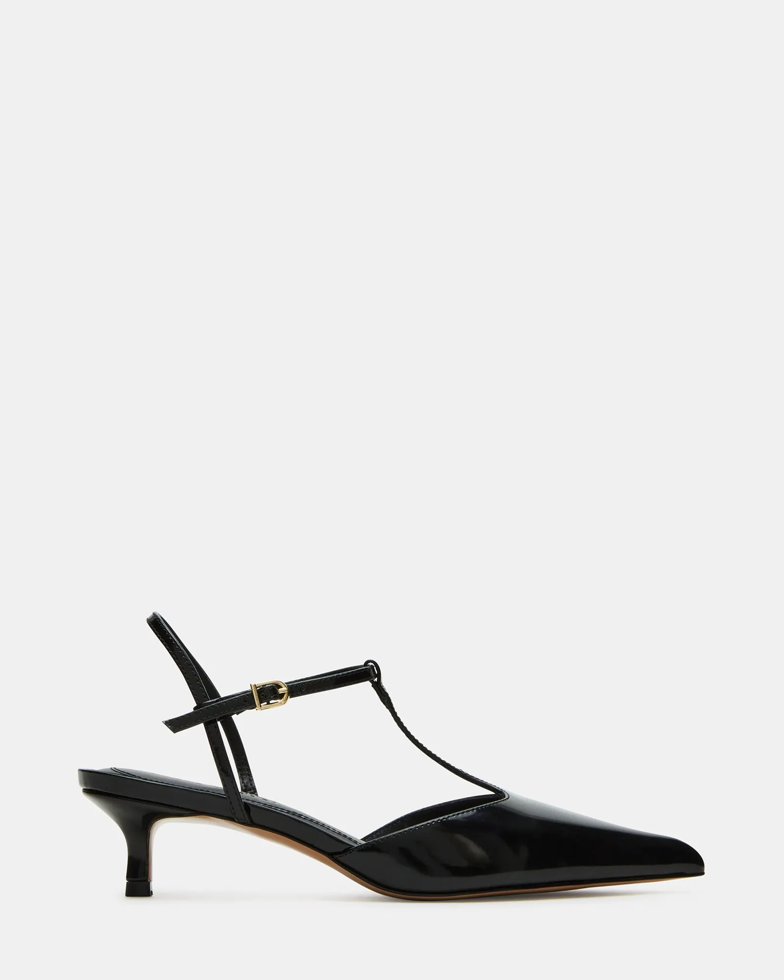 KYRIE BLACK LEATHER Heeled Booties