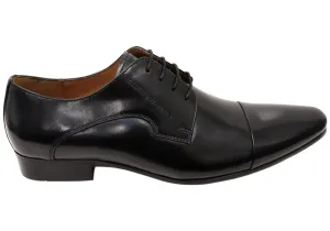 Spanish Bold Shockproof Florsheim Mens Copenhagen Cap Toe Derby EE Extra Wide Leather Shoes