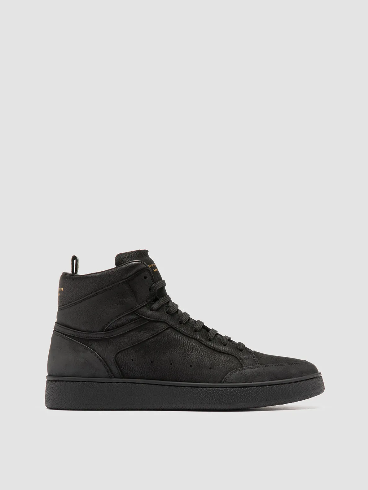 THE ANSWER 004 - Black Leather and Suede Sneakers Quick Fit