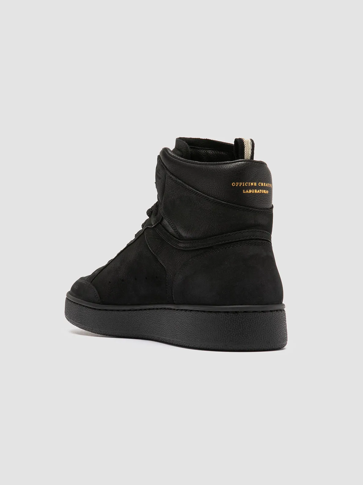 THE ANSWER 004 - Black Leather and Suede Sneakers High-performance Basic Casual