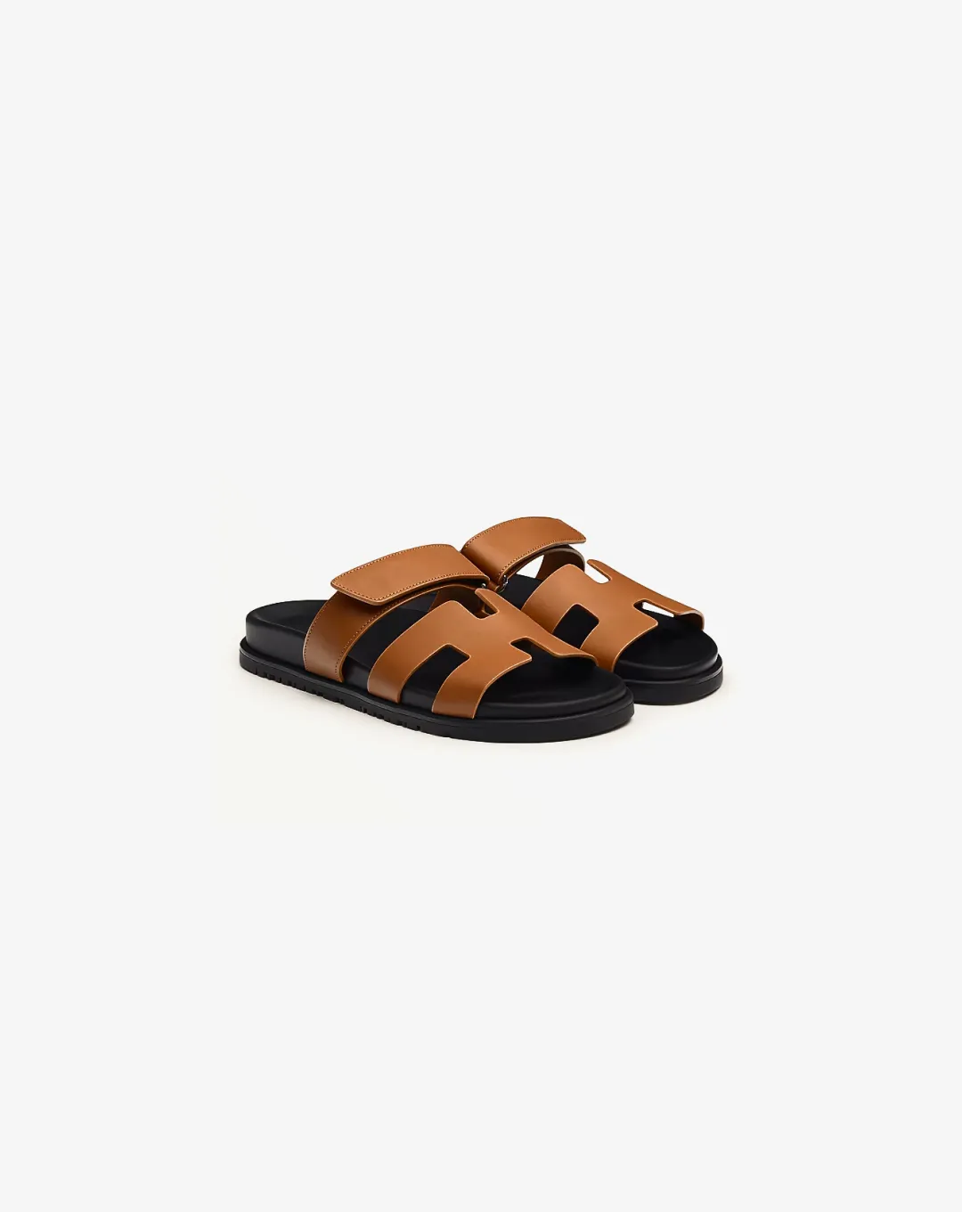 running in rainy weather Herm??s Chypre Sandal "Brown"
