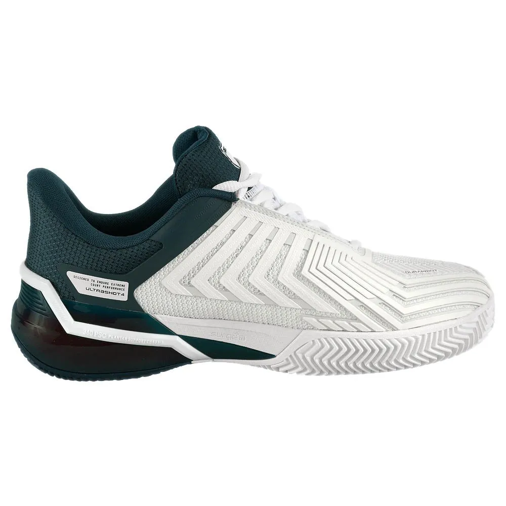 K-Swiss Men's Ultrashot 4 - Clay - White/Stargazer Minimal Style
