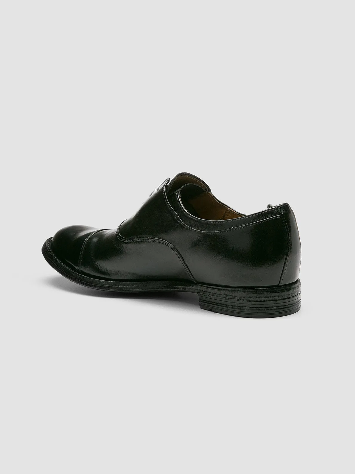 ANATOMIA 015 - Black Leather Oxford Shoes Textured Leather