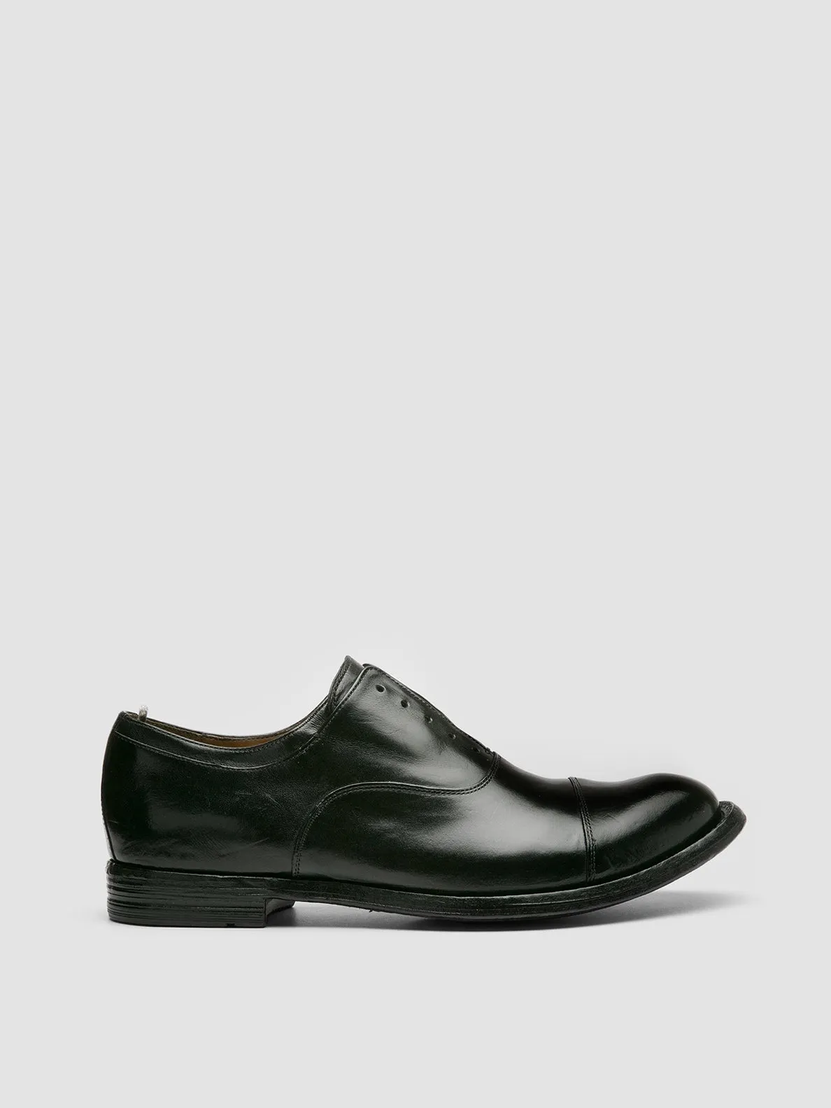 ANATOMIA 015 - Black Leather Oxford Shoes Lightweight Feel