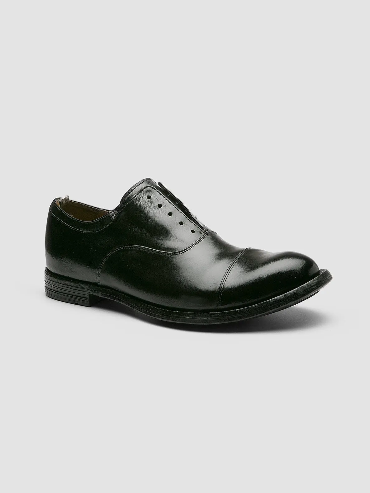 ANATOMIA 015 - Black Leather Oxford Shoes Polished Attire Polished Form