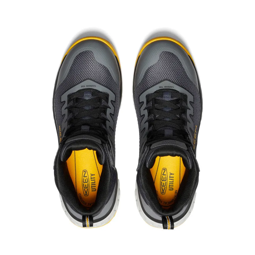 Men's Arvada Mid Work Sneaker (Carbon Toe)  |  Black/Keen Yellow Step Control