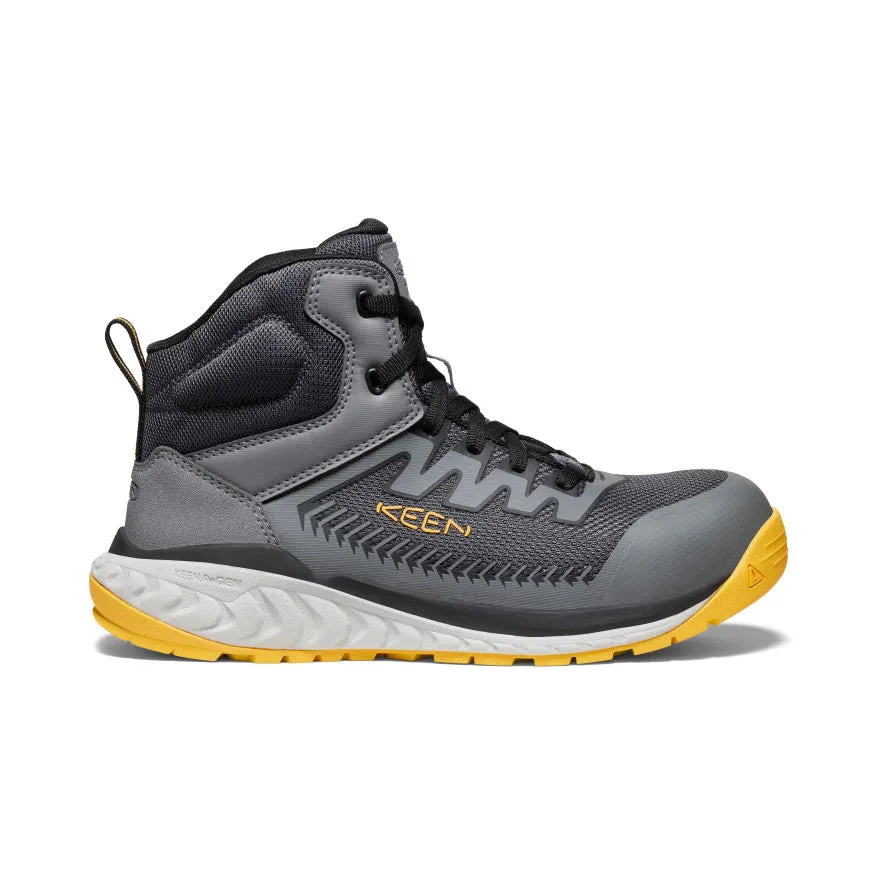 Men's Arvada Mid Work Sneaker (Carbon Toe)  |  Black/Keen Yellow Sharp Look
