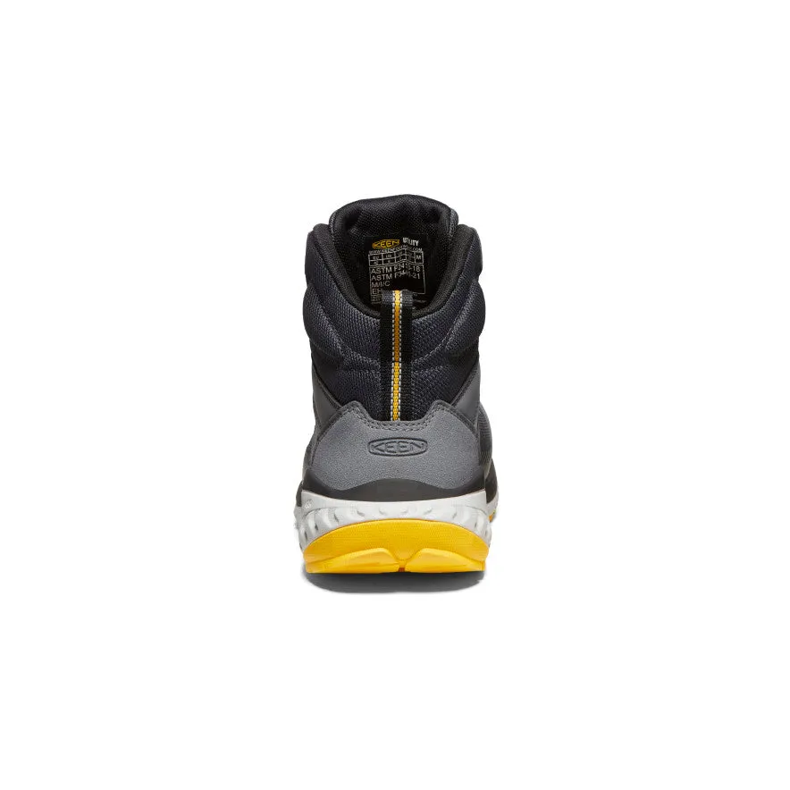Men's Arvada Mid Work Sneaker (Carbon Toe)  |  Black/Keen Yellow Rain Adventure