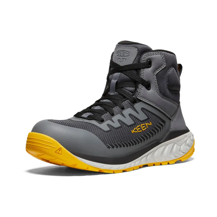 Men's Arvada Mid Work Sneaker (Carbon Toe)  |  Black/Keen Yellow Outdoor Explorer