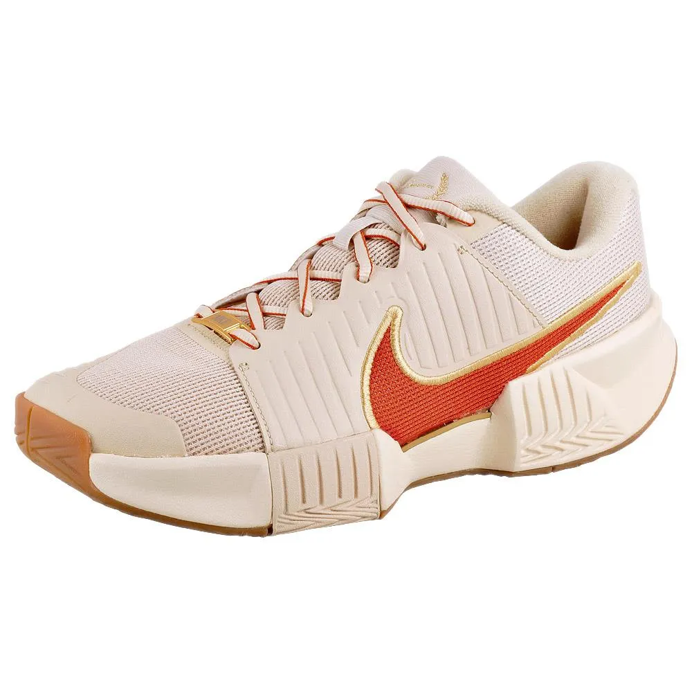 Soft Arch Foot Hugging Nike Women's Air Zoom GP Challenge Pro - Premium - Sand Drift/Metallic Gold