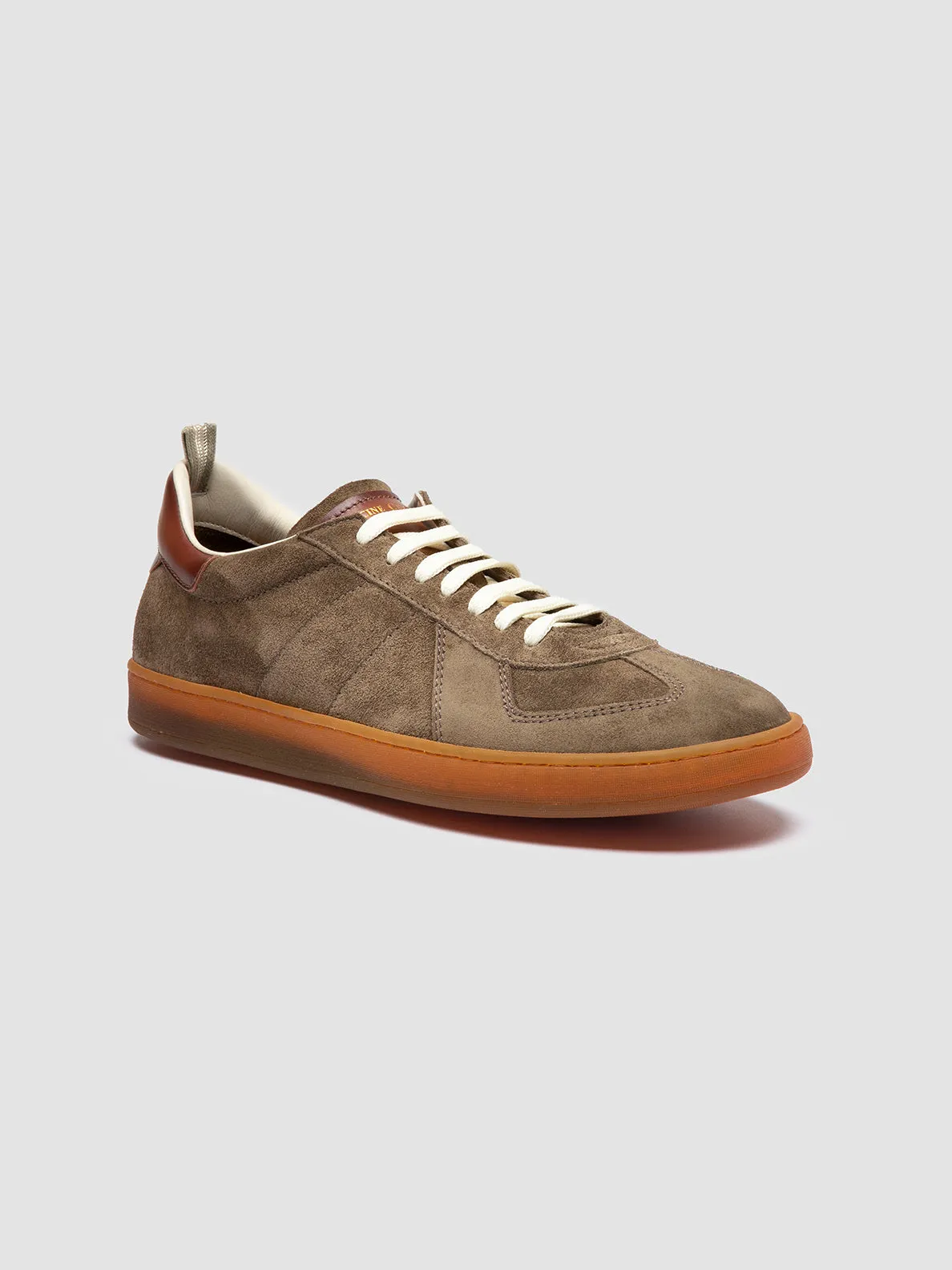 MILITIA 002 - Green Suede and Leather Sneakers Fitness Performance Luxurious lining