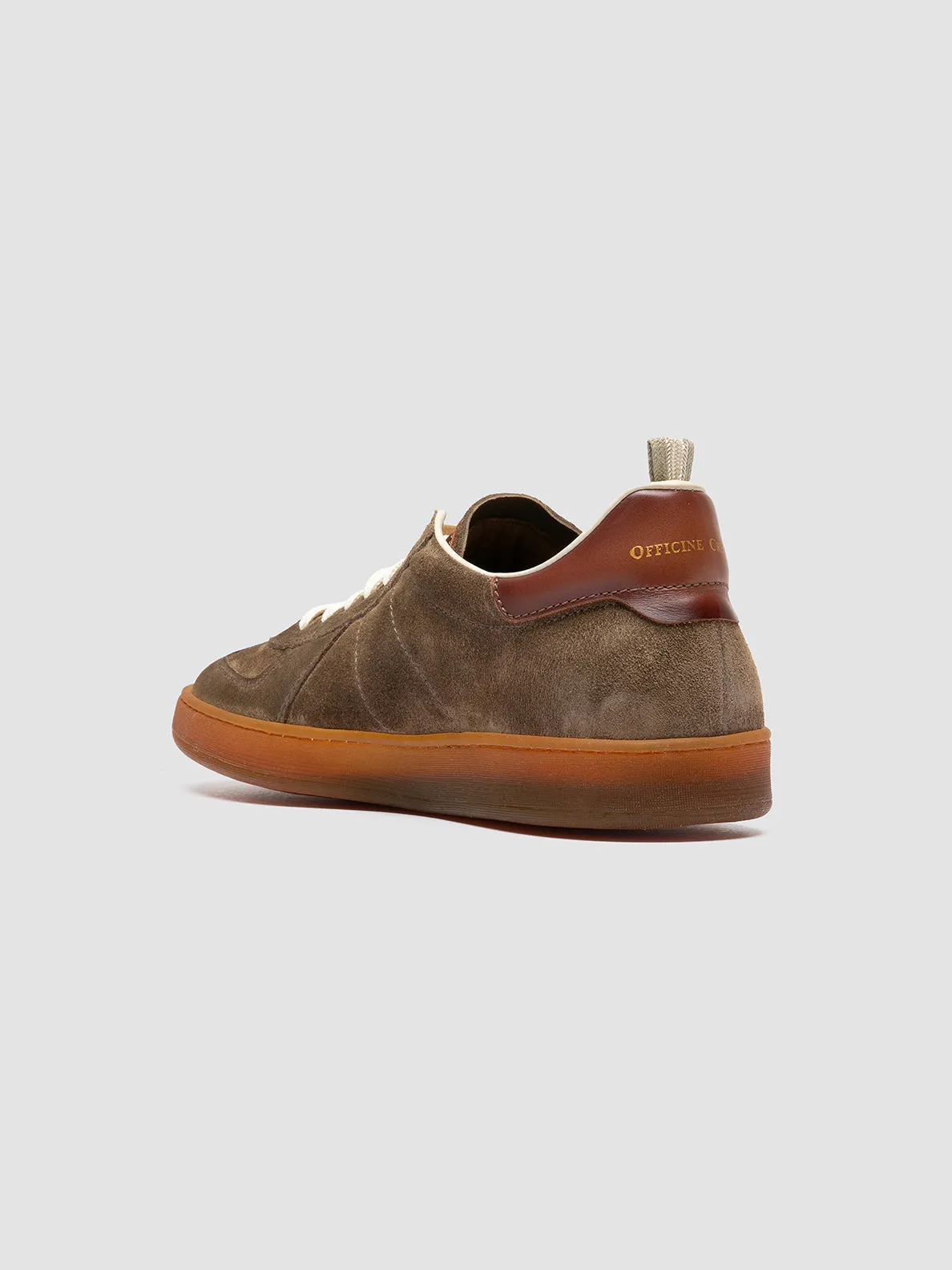 MILITIA 002 - Green Suede and Leather Sneakers Dynamic piece Street Flex