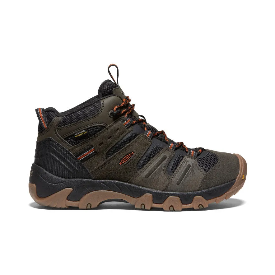 Fast Wear Tourist Men's Headout Waterproof Hiking Boot  |  Black Olive/Fossil Orange