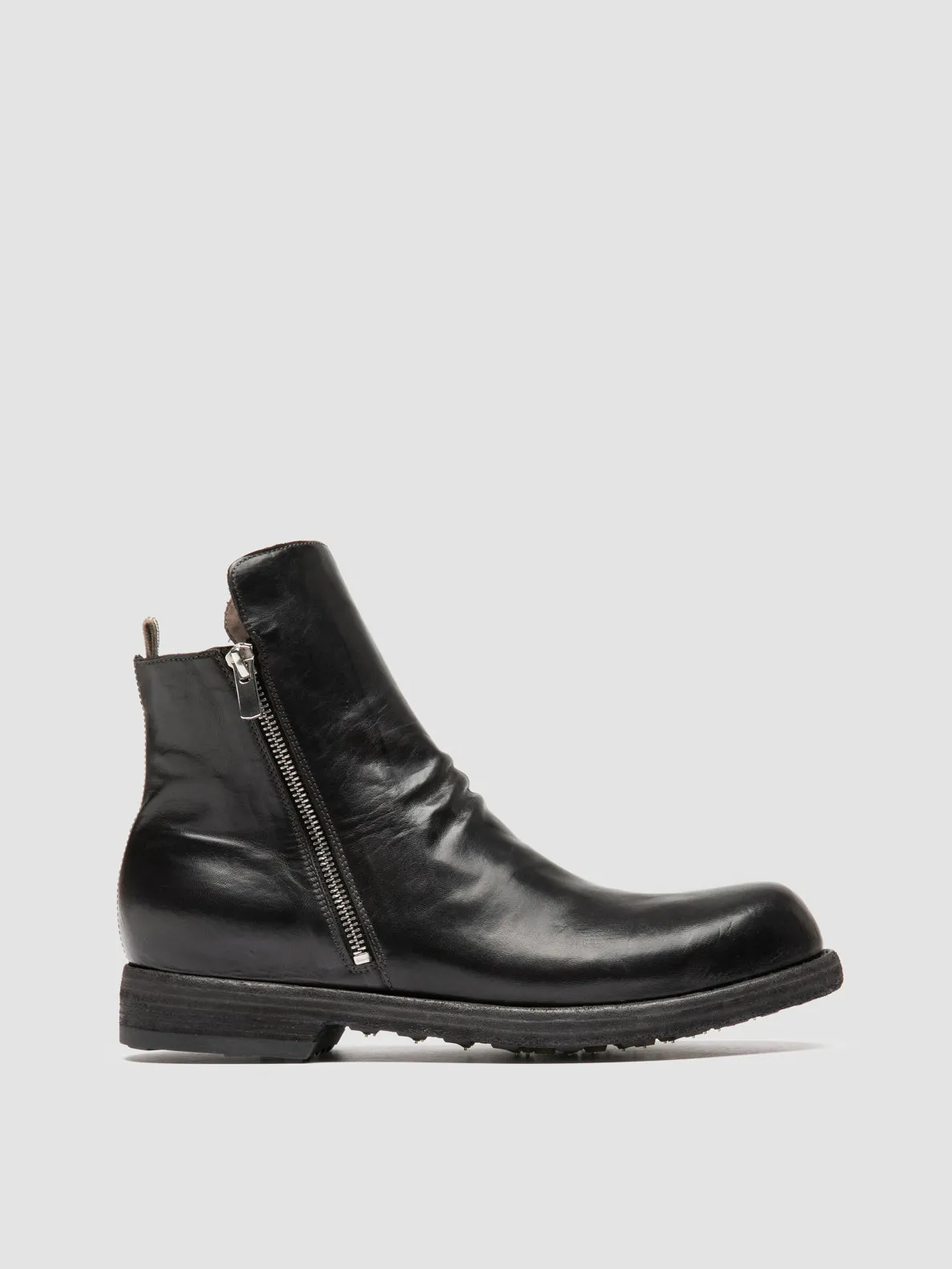 BULLA DD 105 - Black Leather Zipped Boots Timeless Look Classy ease