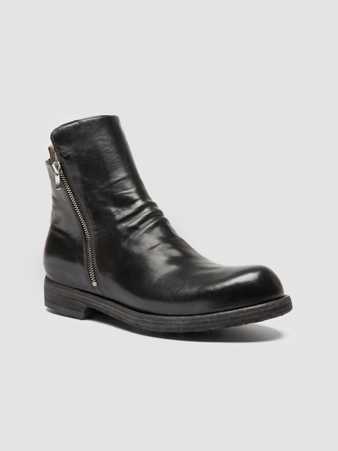 BULLA DD 105 - Black Leather Zipped Boots Adaptive Comfort Air Cushion