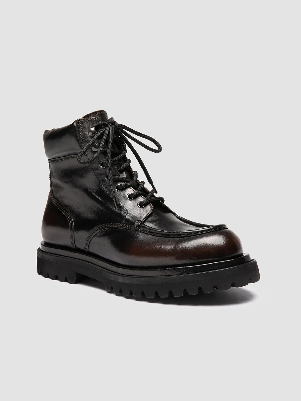 Breathable wear Luxe support EVENTUAL DD 110 - Brown Leather Lace-Up Boots