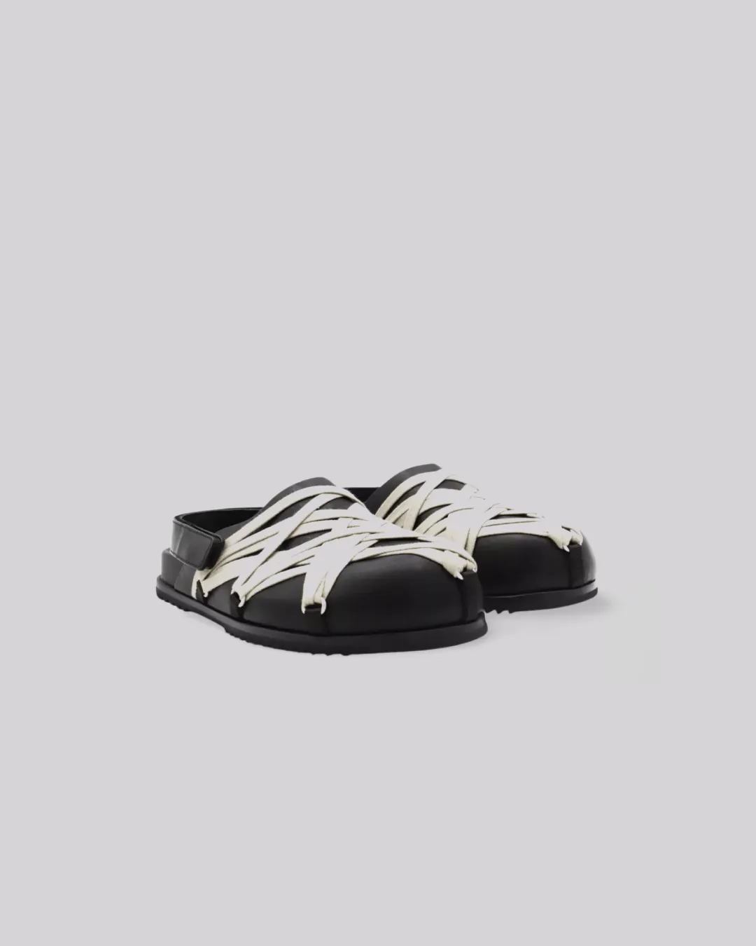 running for speed shoes Rick Owens Leather Strap Crisscross Sandals.
