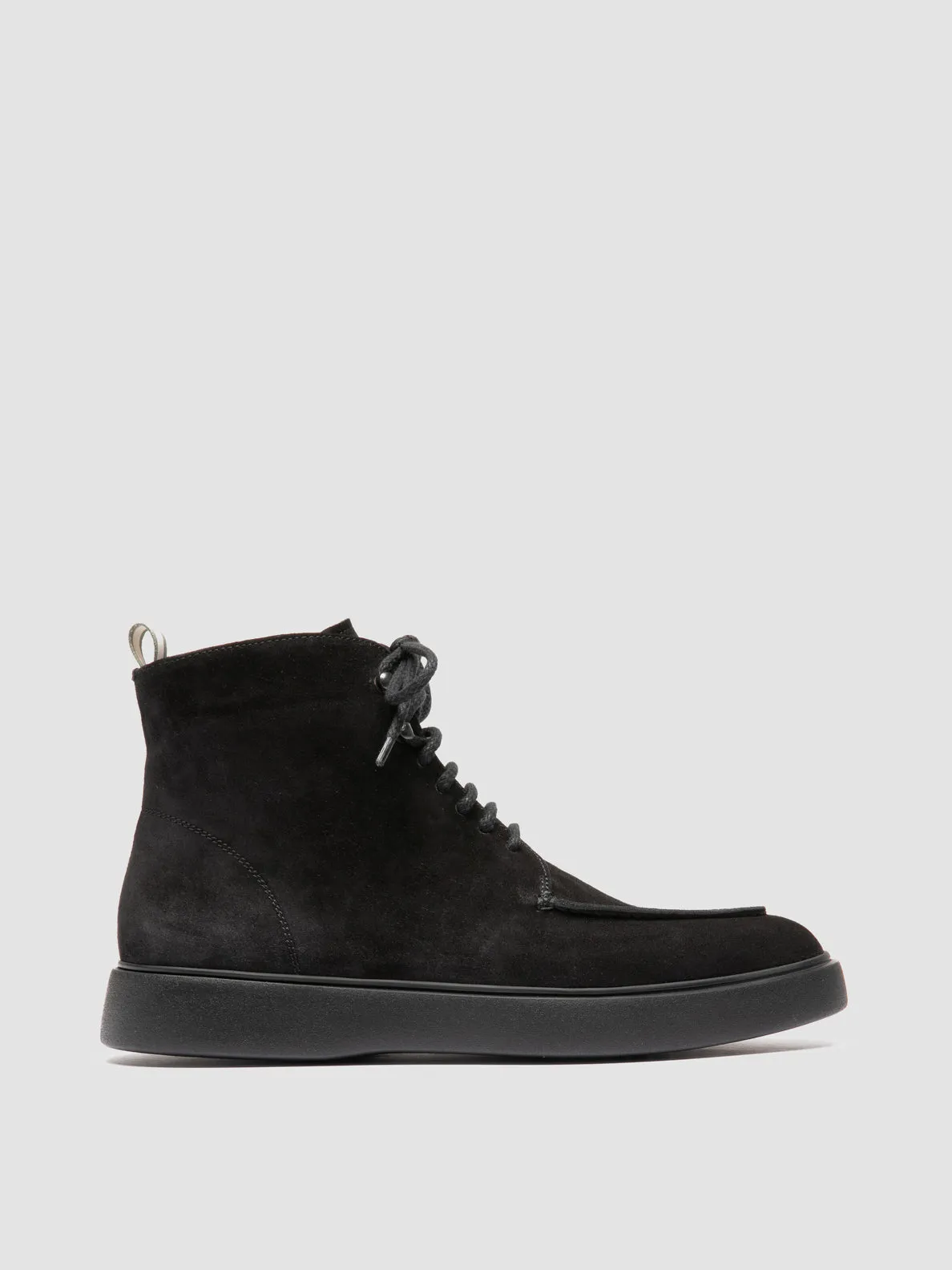 Multi-Use Shoes Runner's Choice FRAME 004 - Black Suede Lace-up Boots