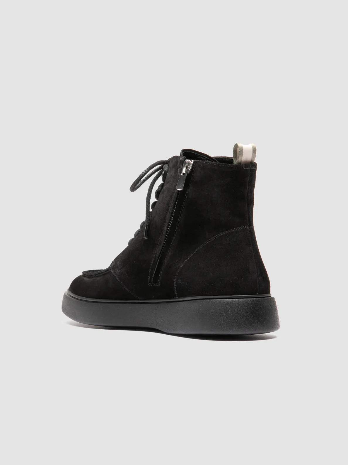 Core Runner fitness walk FRAME 004 - Black Suede Lace-up Boots