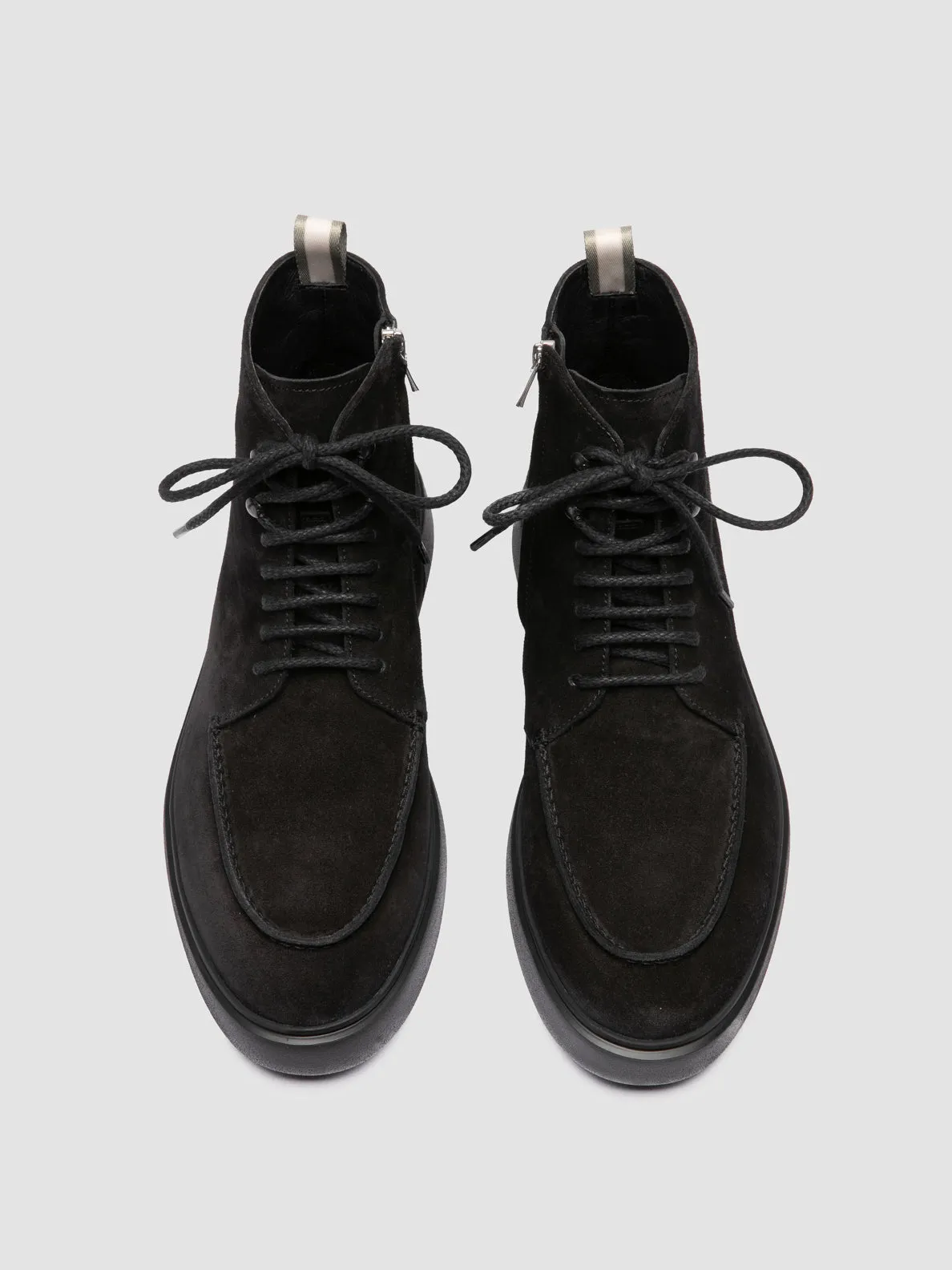 FRAME 004 - Black Suede Lace-up Boots Casual Touch Urban Stylewear