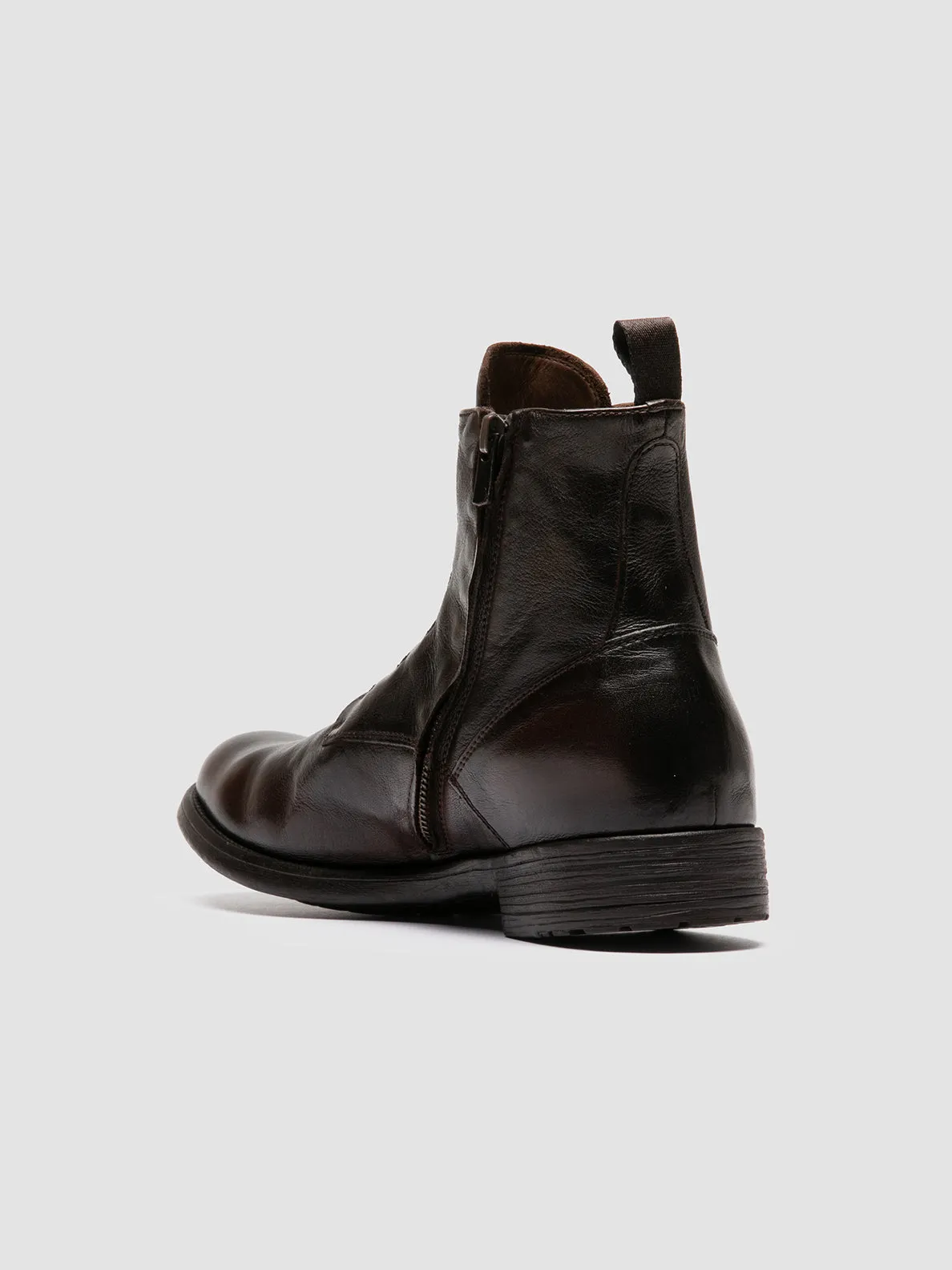 Active Movement Unbeatable Traction HIVE 051 - Brown Leather Zipped Boots