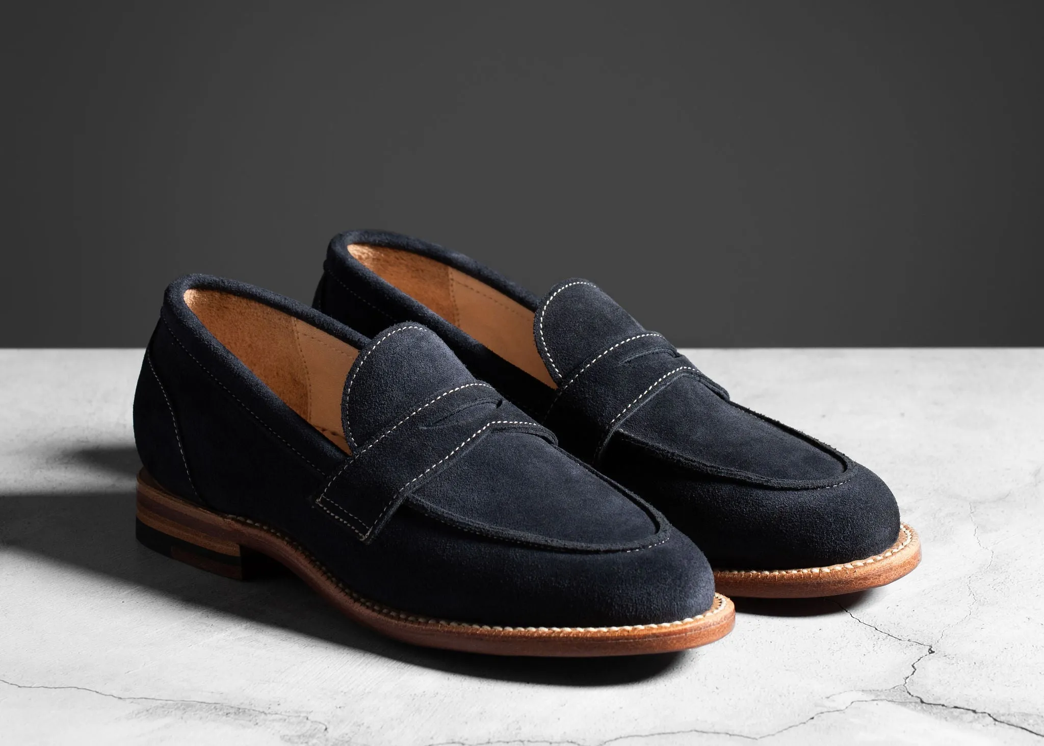 Clara Penny Loafer Midnight Suede All-Season Footwear park strolls